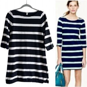 J. Crew Black and White Mini Dress